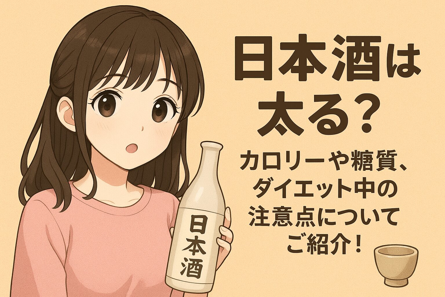日本酒は太る？カロリーや糖質、ダイエット中の注意点についてご紹介！