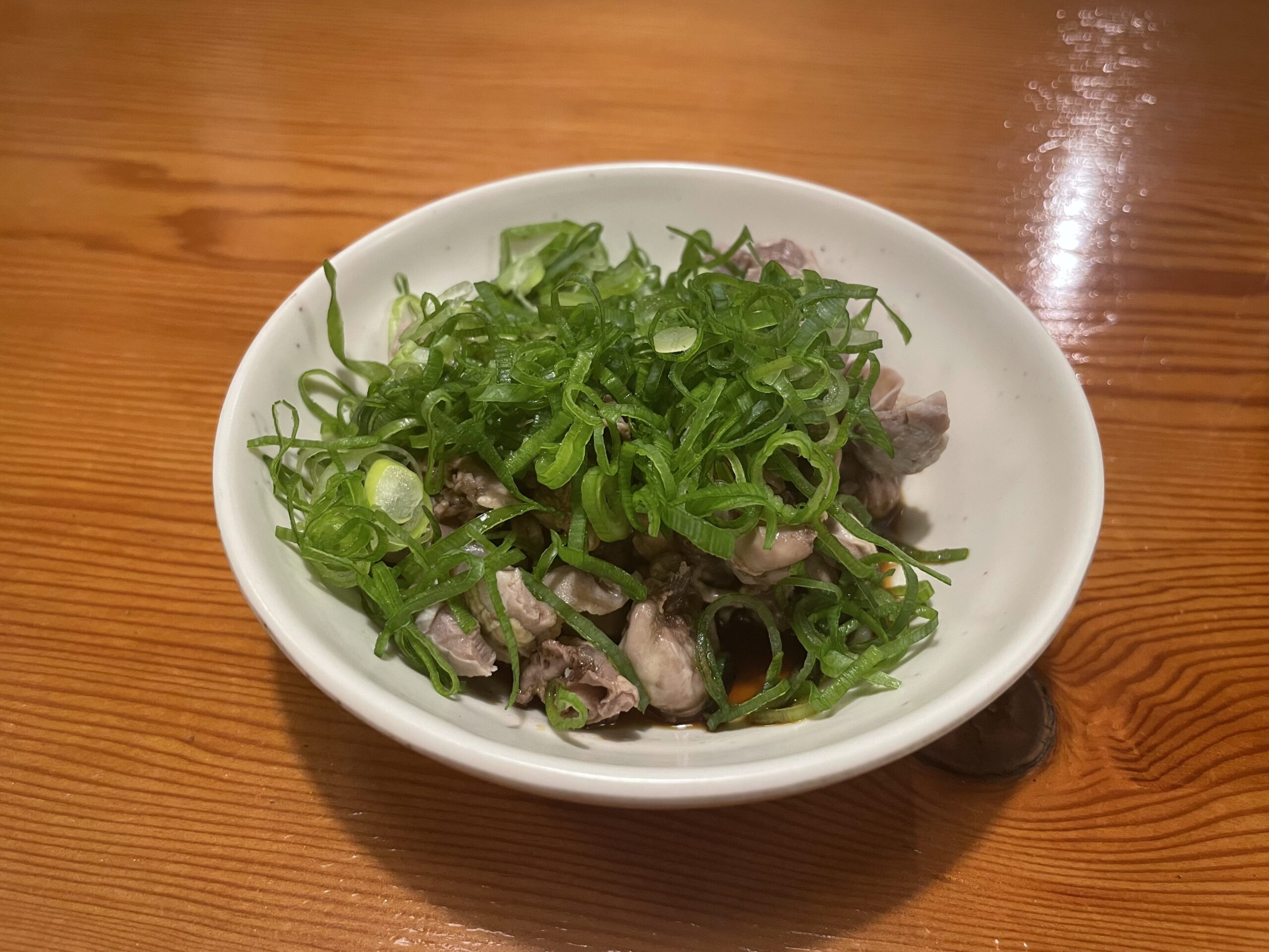 ホルモンねぎ盛りポン酢